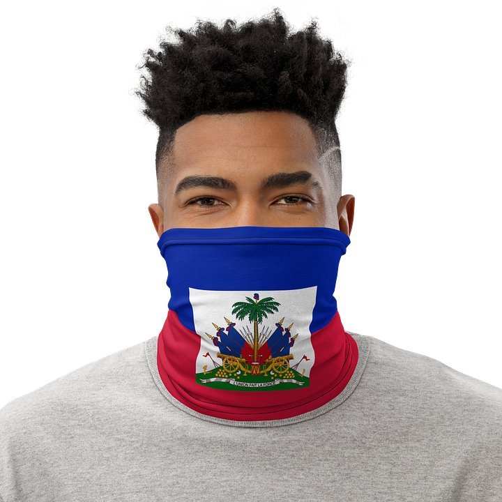 Patriotic Haiti Flag All-Over Neck Gaiter product image (1)