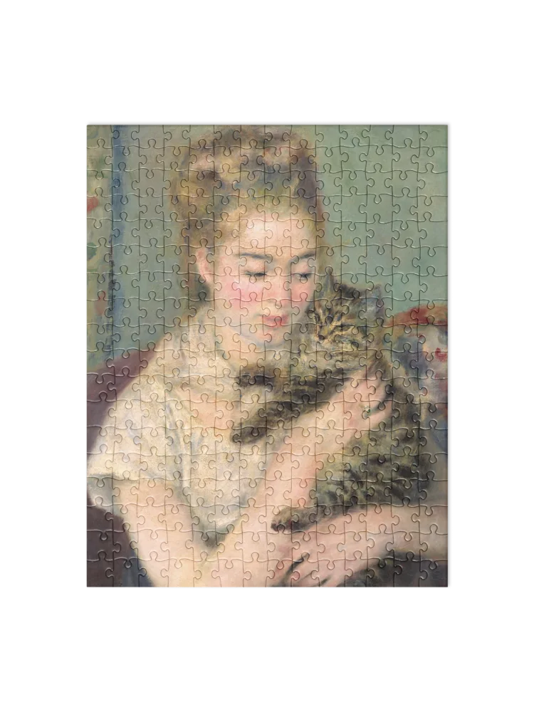 ''Woman with a Cat'' by Auguste Renoir Jigsaw Puzzle product image (1)