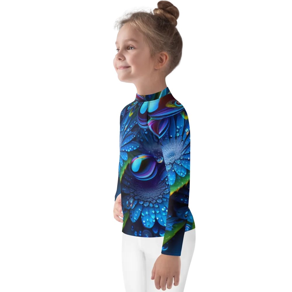 Kawaiikitten Exclusive Premium DewDrop Surfing Ocean Rash Guard Full Sleeved T-Shirt product image (11)