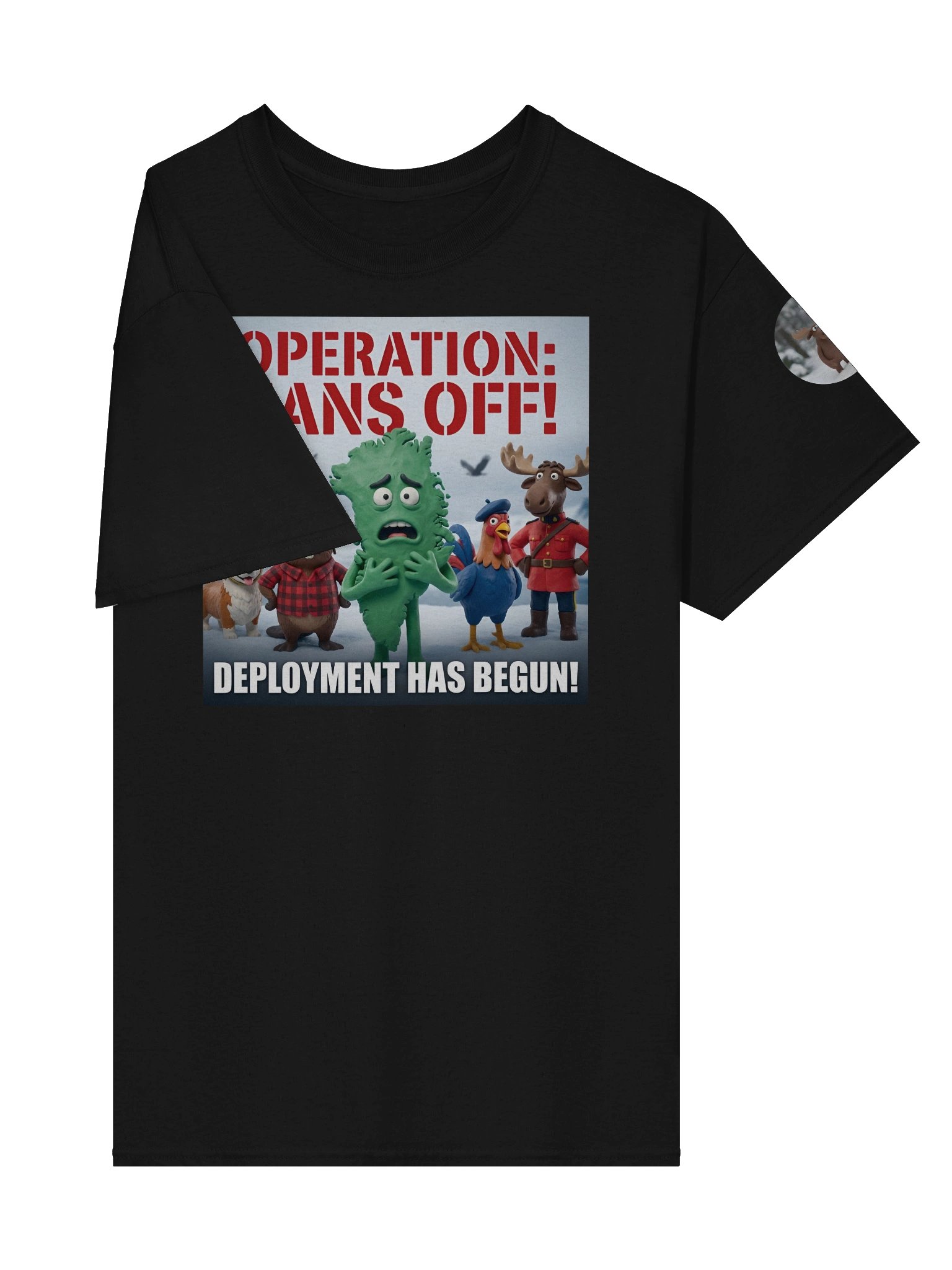 Operation: Hans Off! | Essential Character Tee (Black) product image (4)
