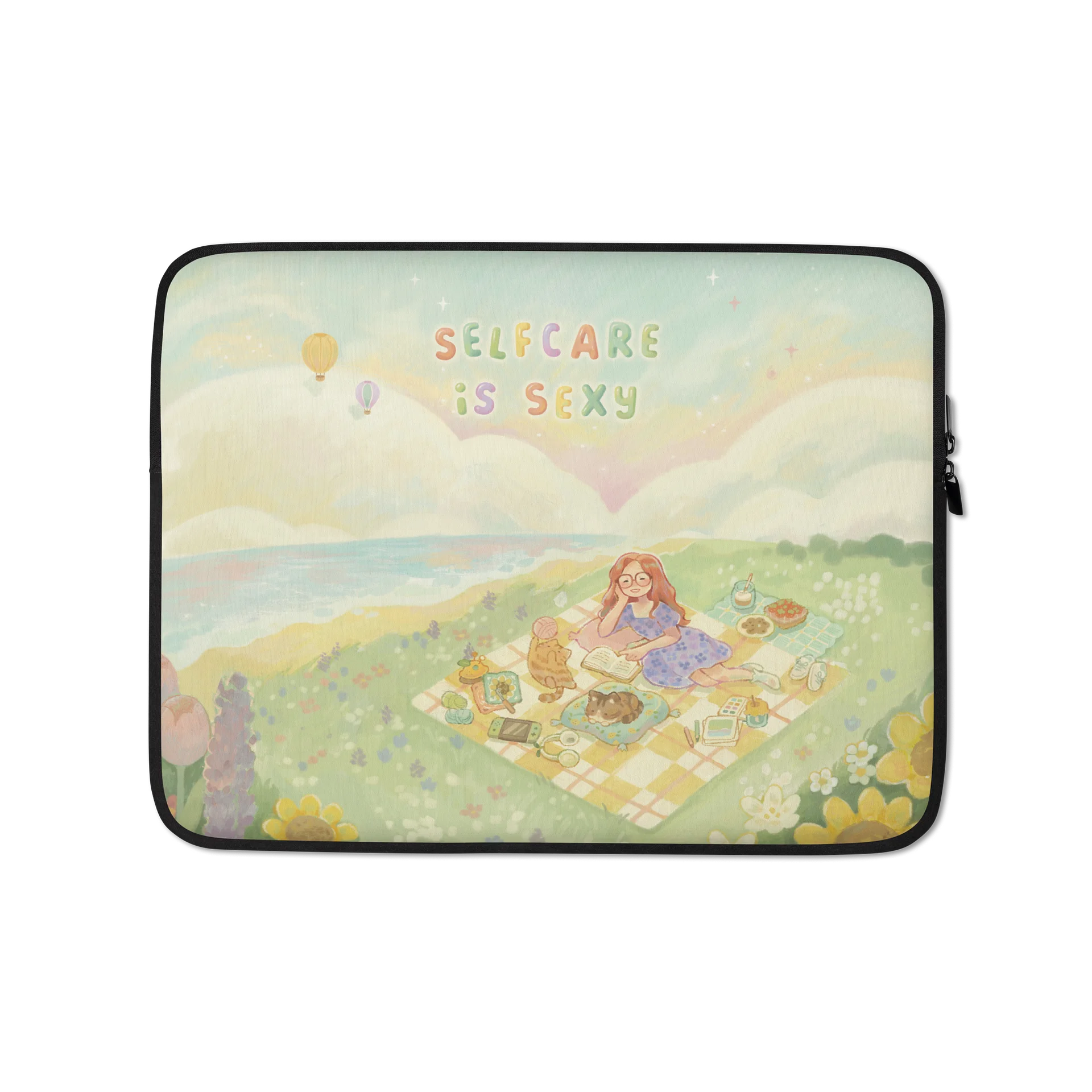 Selfcare Club | Laptop Sleeve | Full print with Text product image (1)