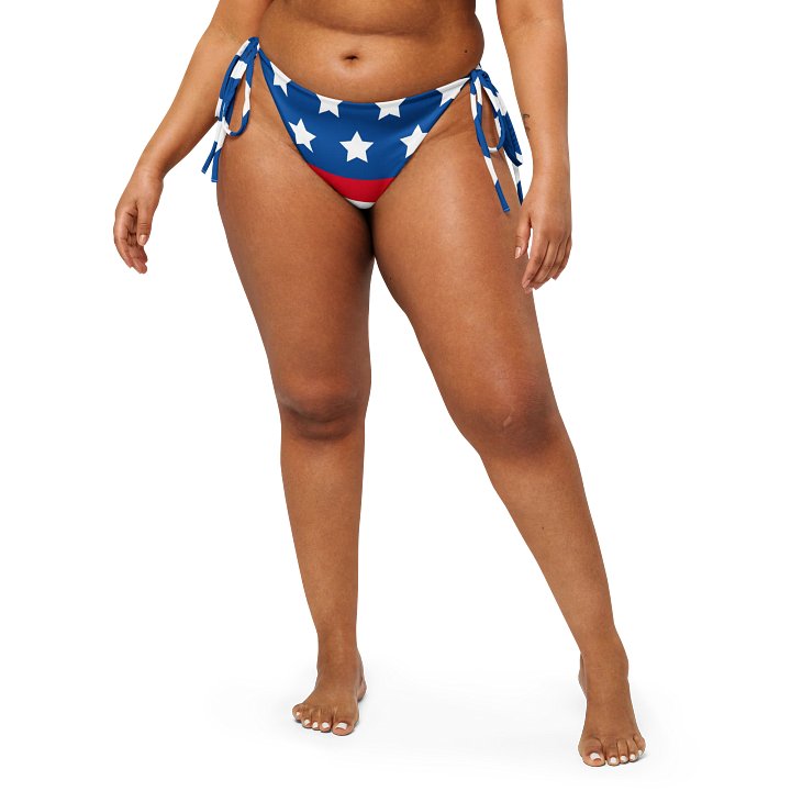 Starry Stripes Recycled Bikini Bottom product image (1)