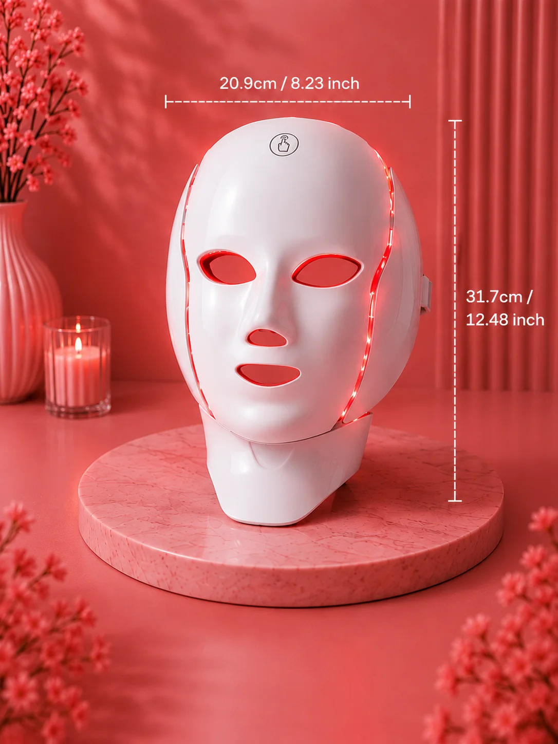 7-Color LED Red Light Therapy & Neck Mask product image (3)