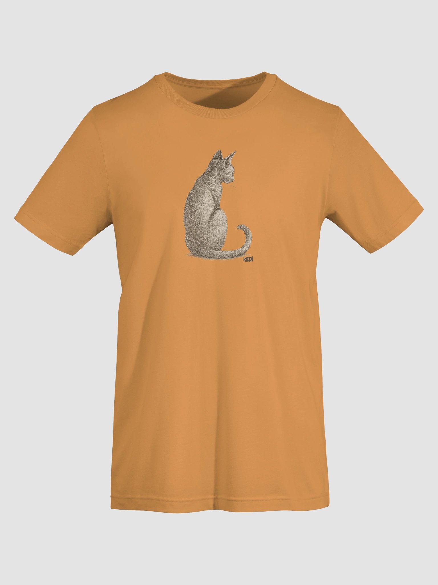 Elegant Feline Sketch T-Shirt product image (31)