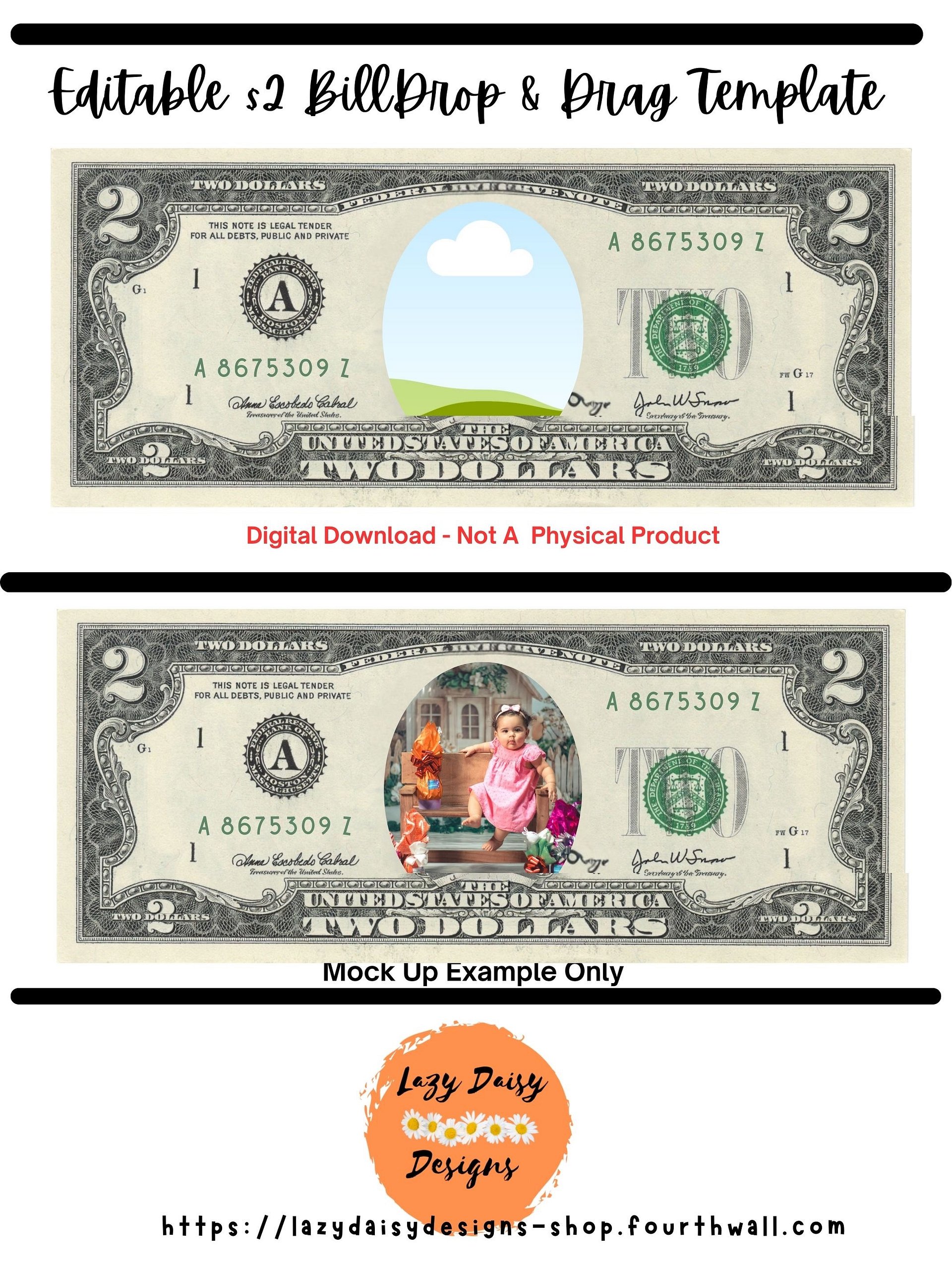 The Editable $2 Bill Template product image (1)