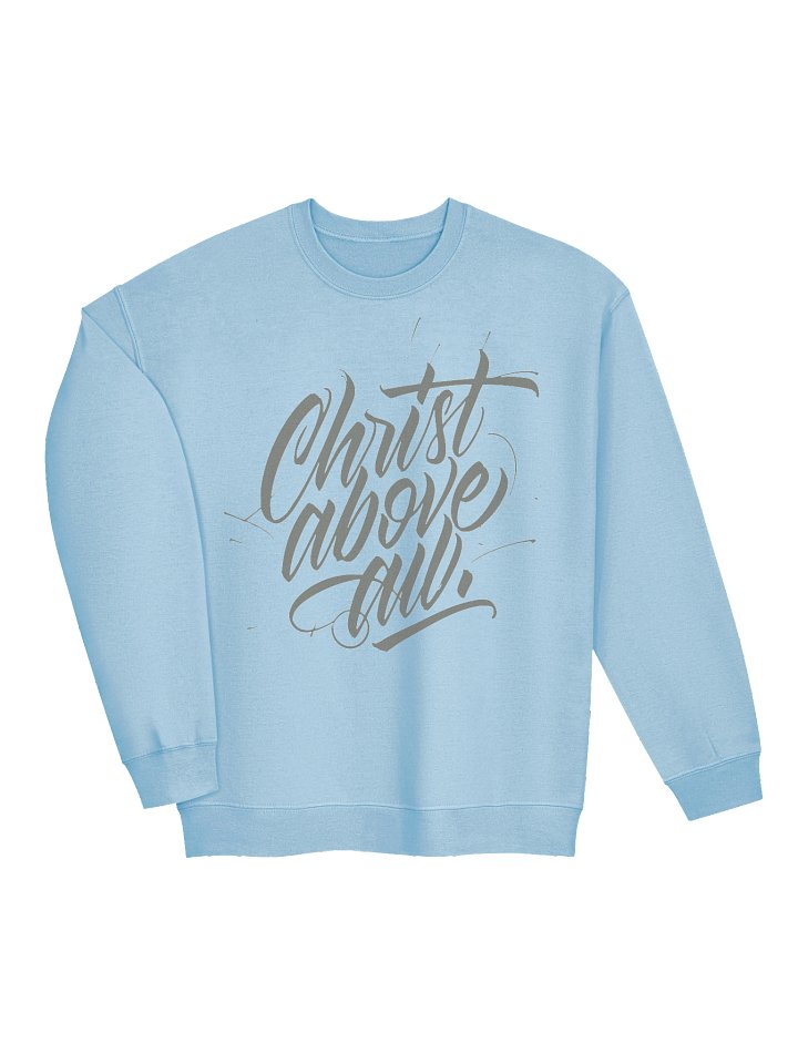 ✝️ Christ Above All – Christian Crewneck Sweatshirt product image (2)