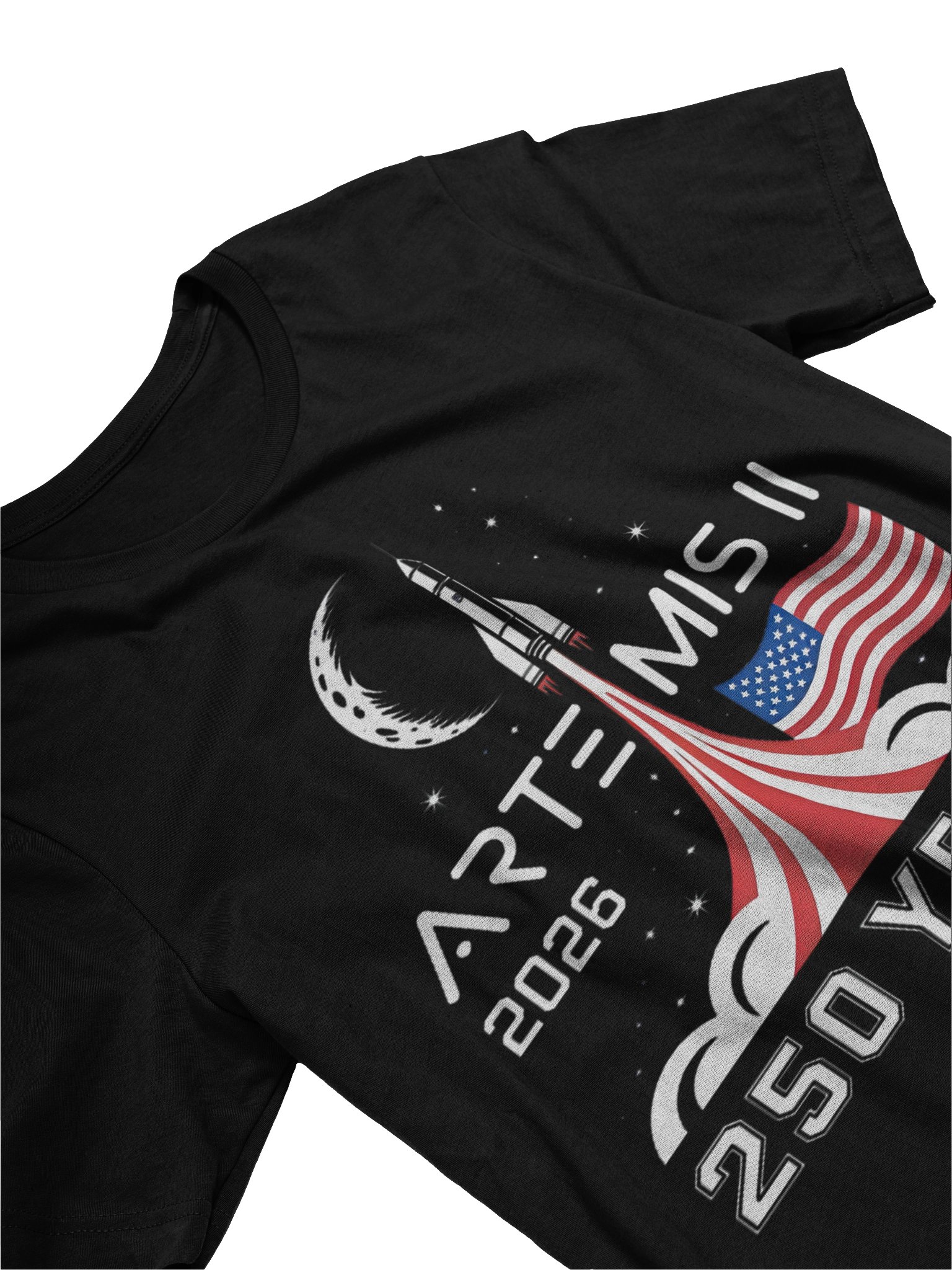 2026 250 Years American History Artemis II Launch Back to The Moon Mission Supersoft T-shirt product image (21)