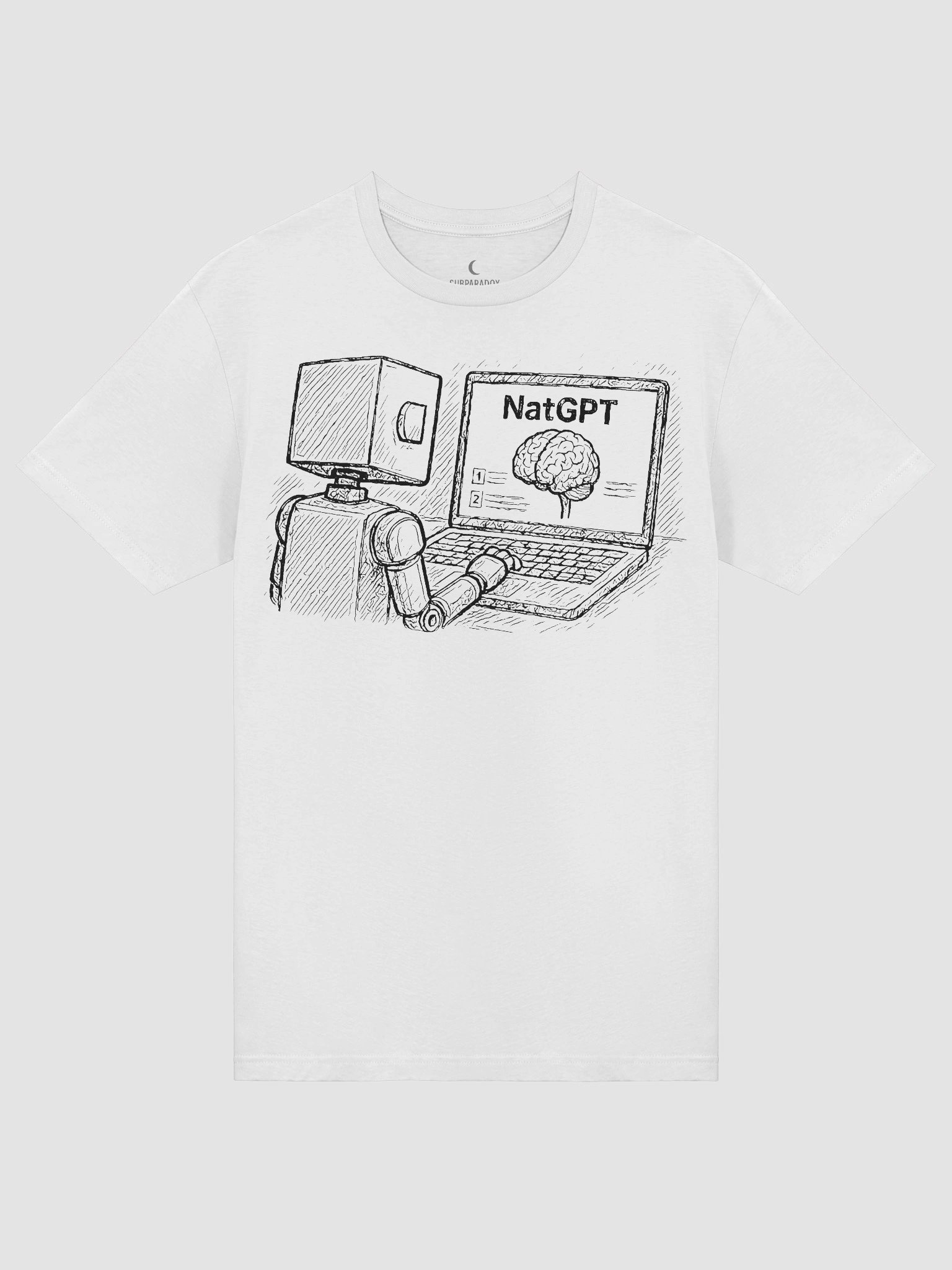 NatGPT: Check Important Info - White Tee product image (5)
