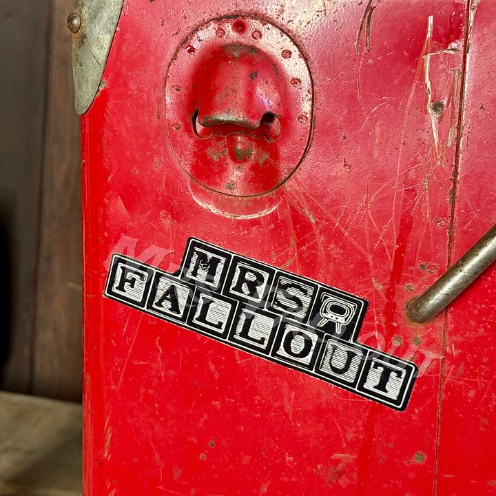 Mrs. Fallout Black & White Block Sticker product image (1)