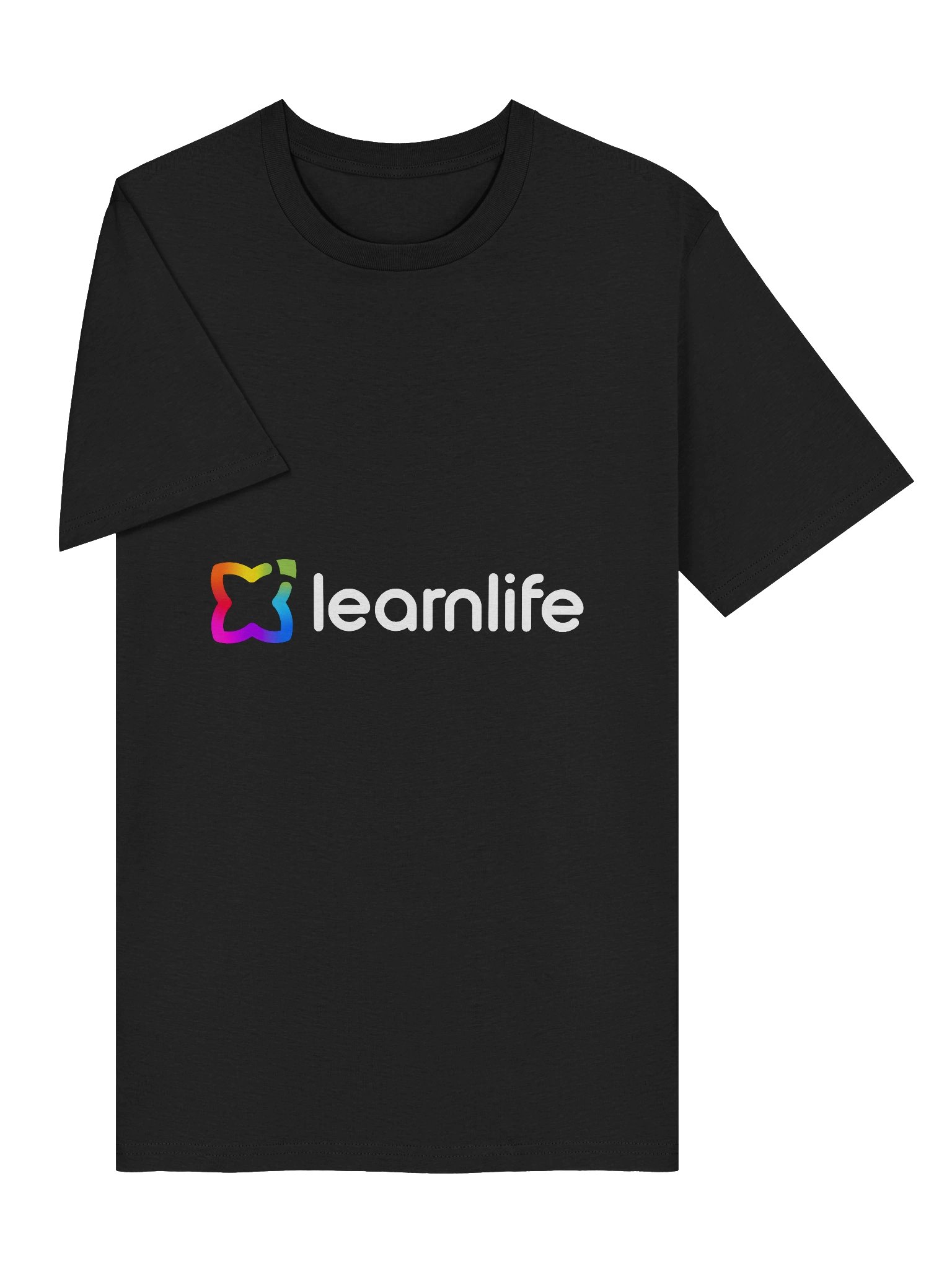 Adult/Teen Tee - Organic - Horizontal Logo - Rainbow & Charcoal product image (5)