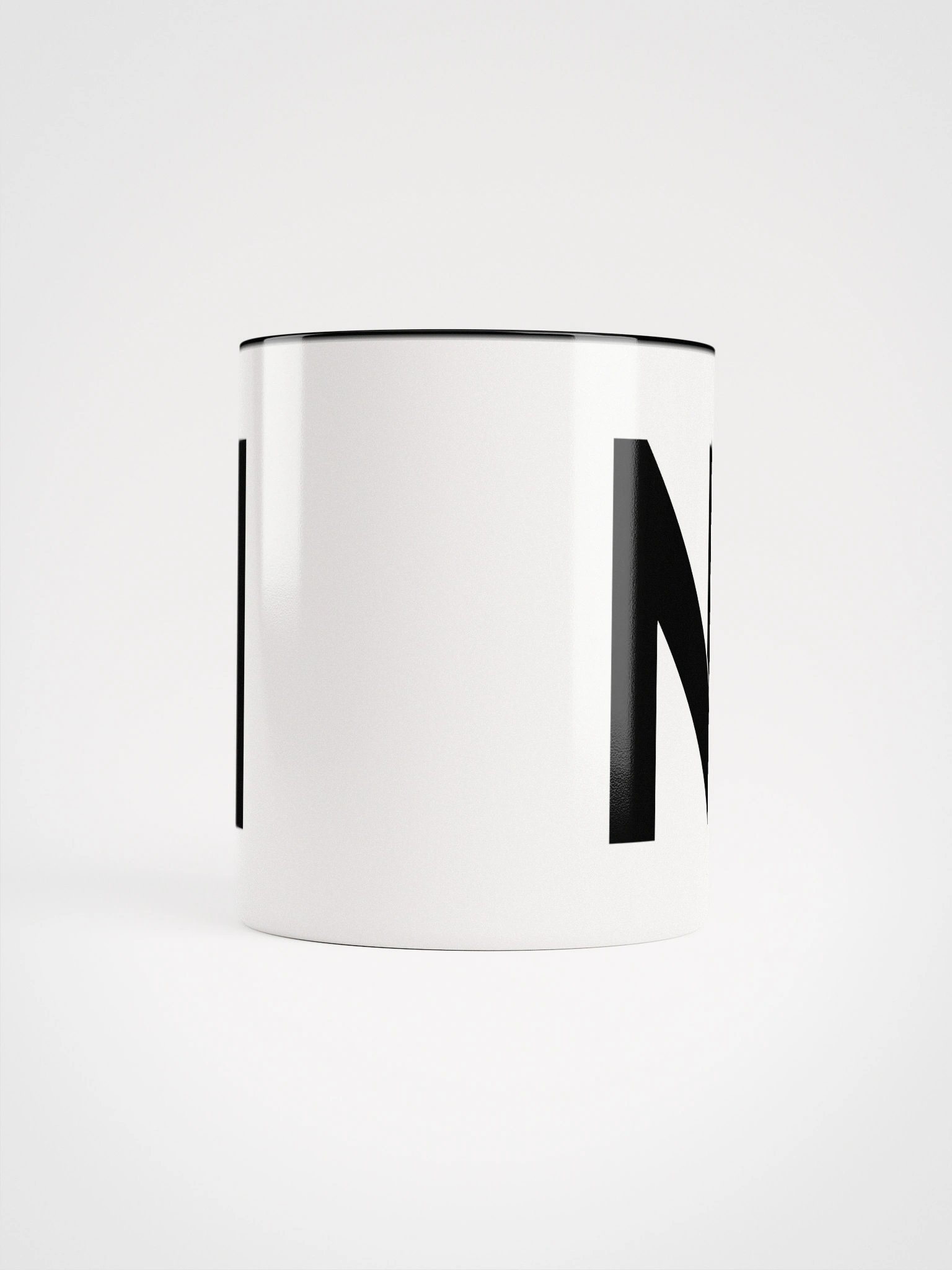 Flaskn white mug (black logo) product image (5)