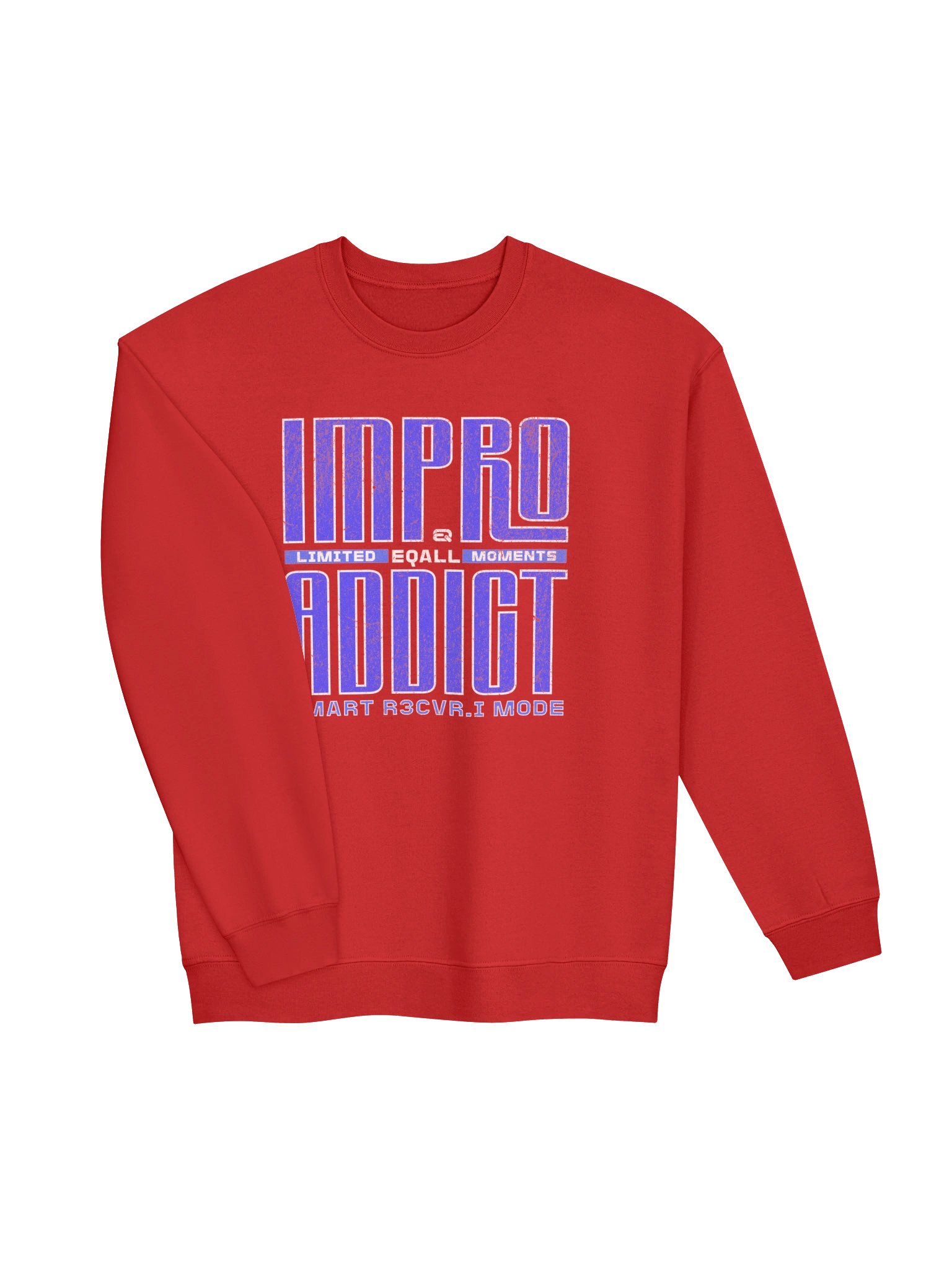Limited IMPRO Maniac Moments Crewneck Sweatshirt_R3CVR.i mode by EQALL® Essentials_Blue White product image (3)