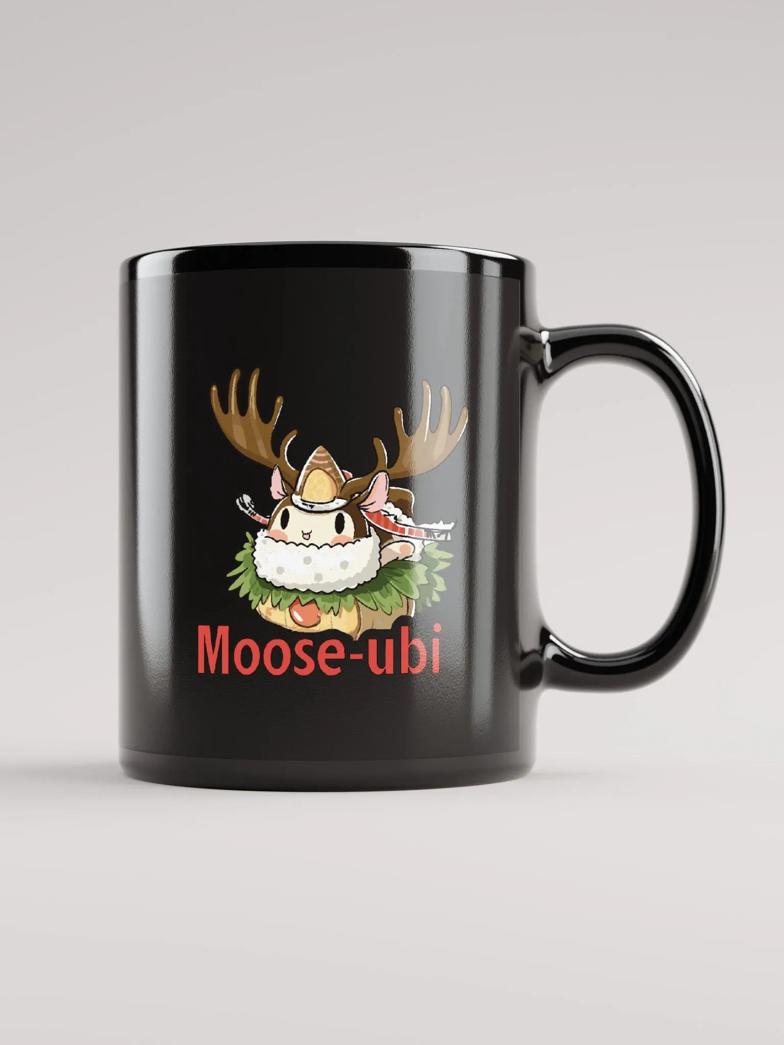 Moose-ubi | Black Mug product image (1)
