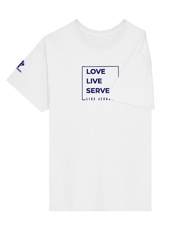 Embroidered Love. Live. Serve. Like Jesus T-Shirt product image (2)