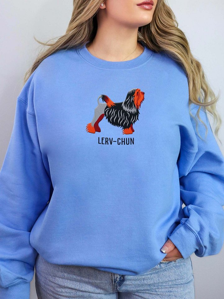 Lerv-Chun Sweatshirt (Embroidered) of a Löwchen(Brown & Tan) product image (2)