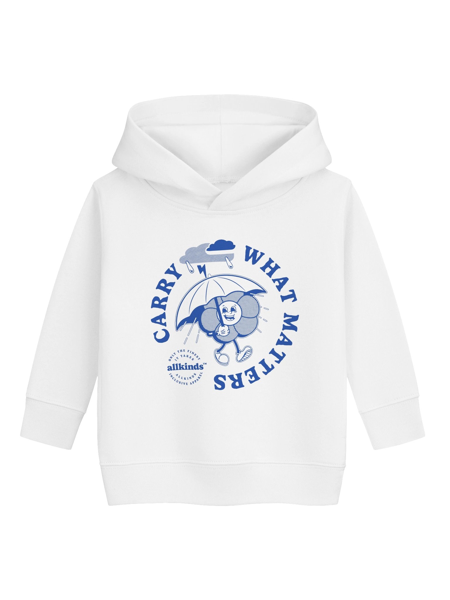 the 'carry what matters' hoodie | toddler | light product image (1)
