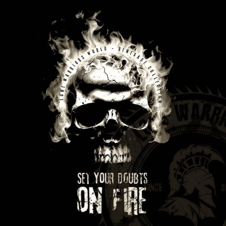 Set your doubts on fire. ( White Version ) product image (1)