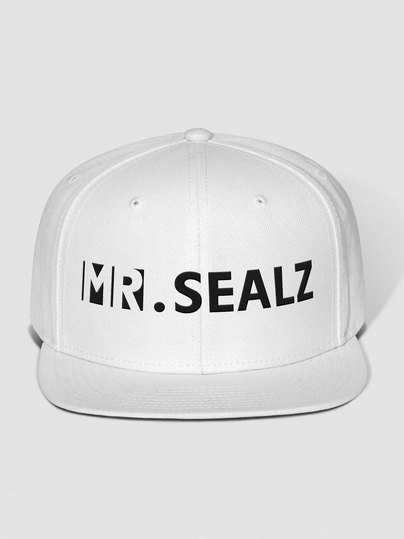 white basic snapback cap product image (1)