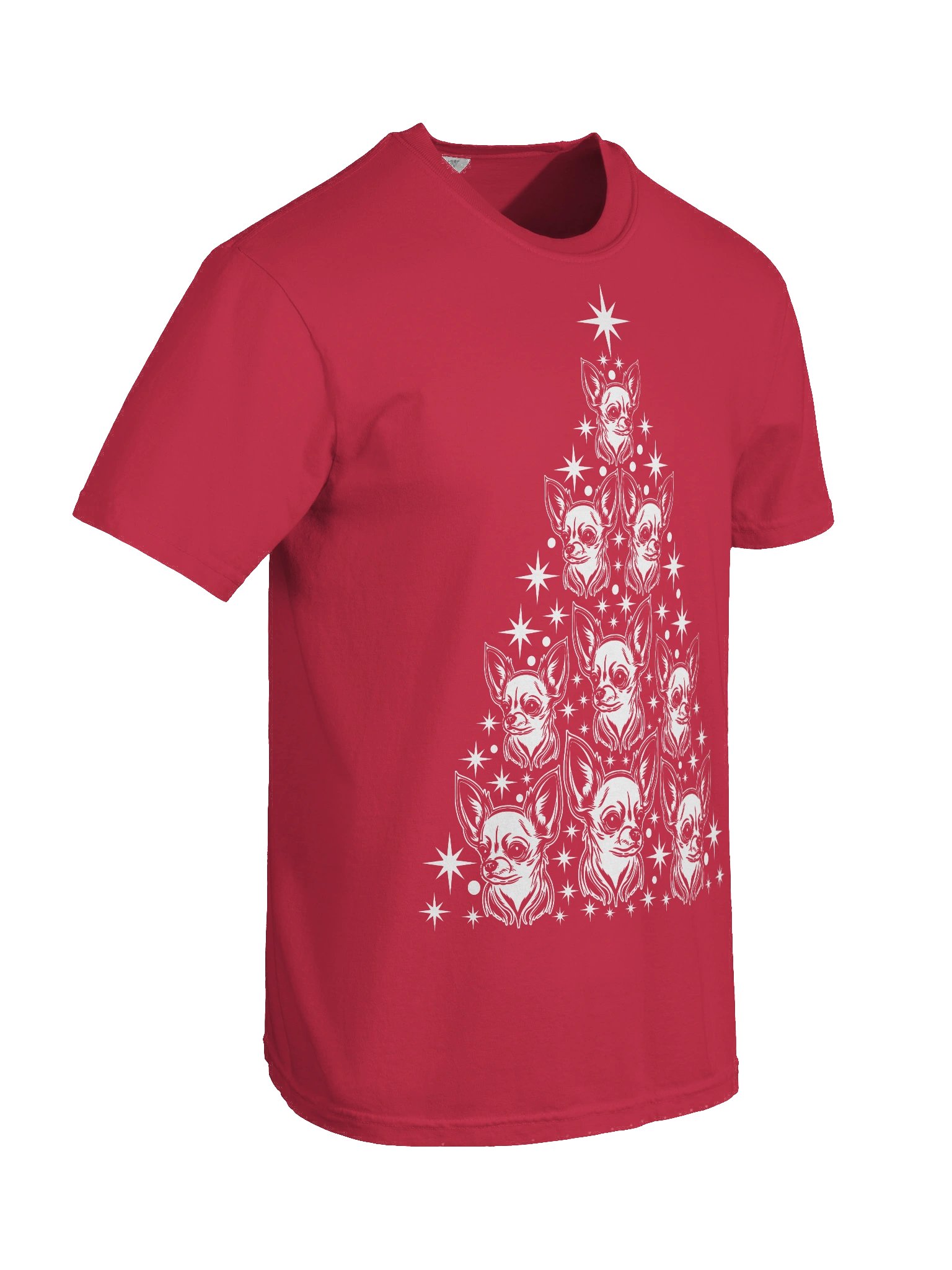 Chihuahua(2) Christmas Tree T-Shirt product image (10)
