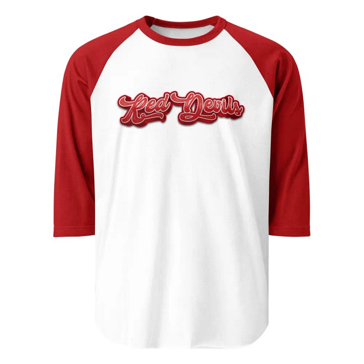 Red Devils Varsity Raglan product image (1)
