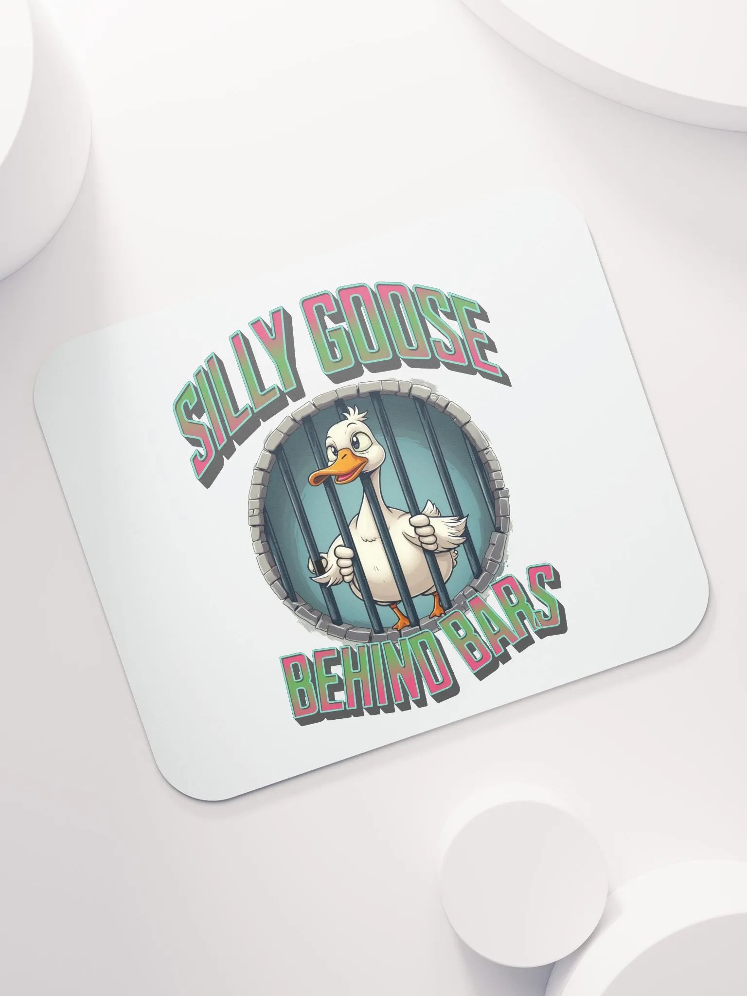 Silly Goose Behind Bars Mouse Pad product image (5)