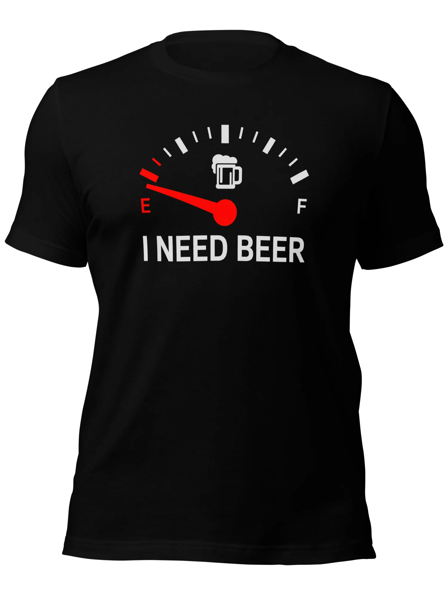 I Need Beer Shirt – Funny Beer Gauge T-Shirt product image (1)