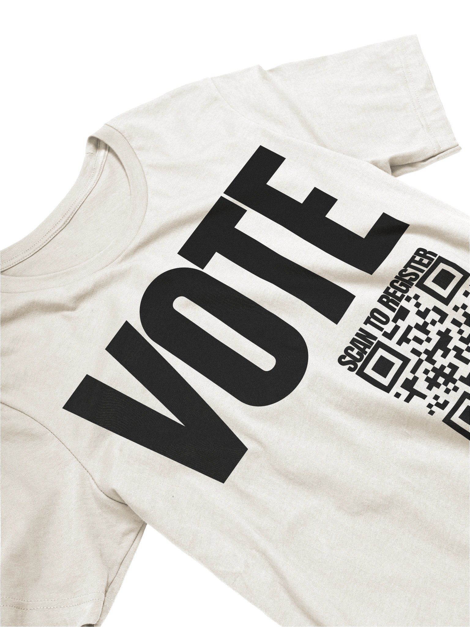 VOTE Scan to Register QR Code T-Shirt - Being Liberal product image (4)