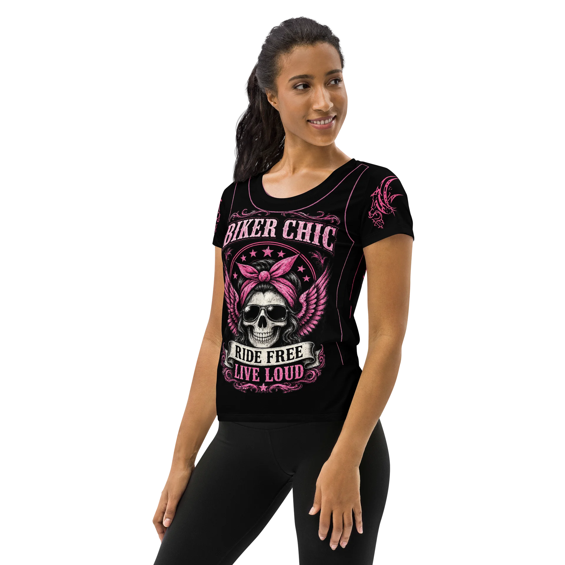Biker Chic Athletic Tee product image (5)