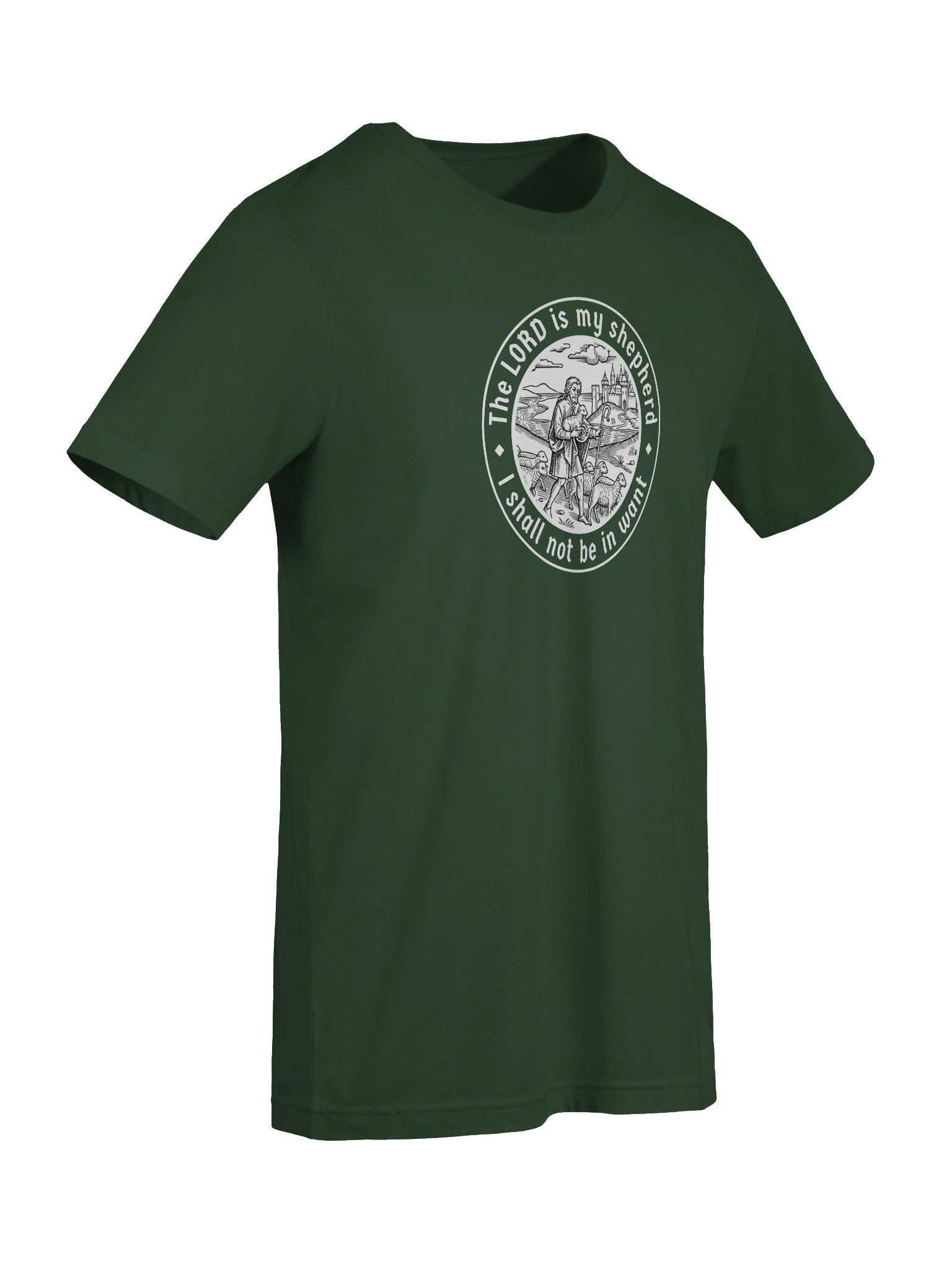 T-Shirt with "The LORD is my shepherd" product image (3)