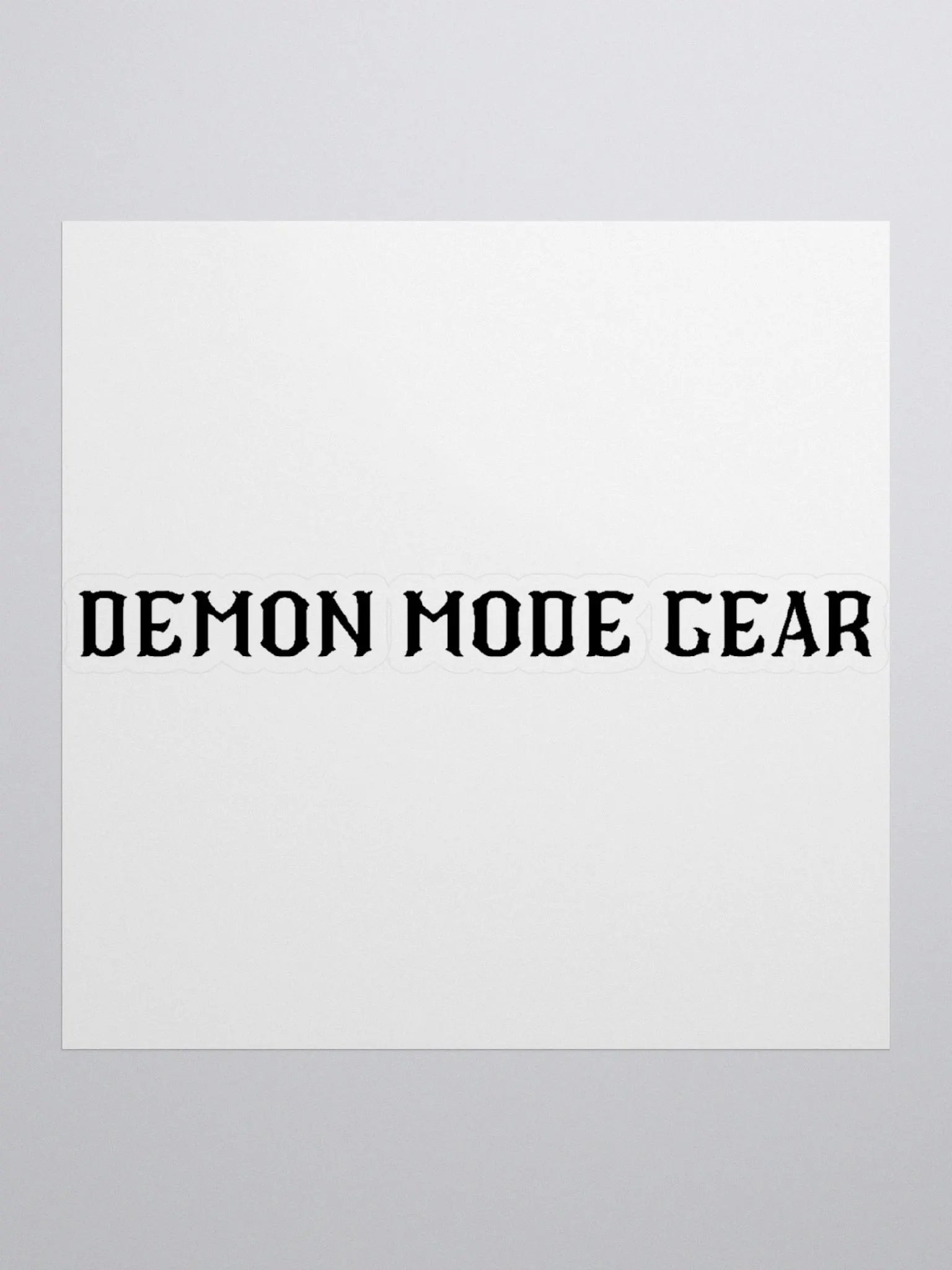 Demon Mode Gear Sticker product image (1)