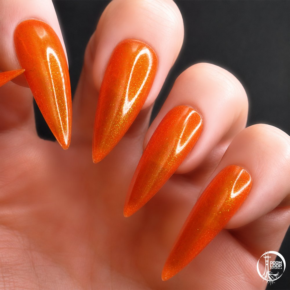 VAPORGLARE - Shimmery Orange Translucent Jelly Nail Polish product image (4)