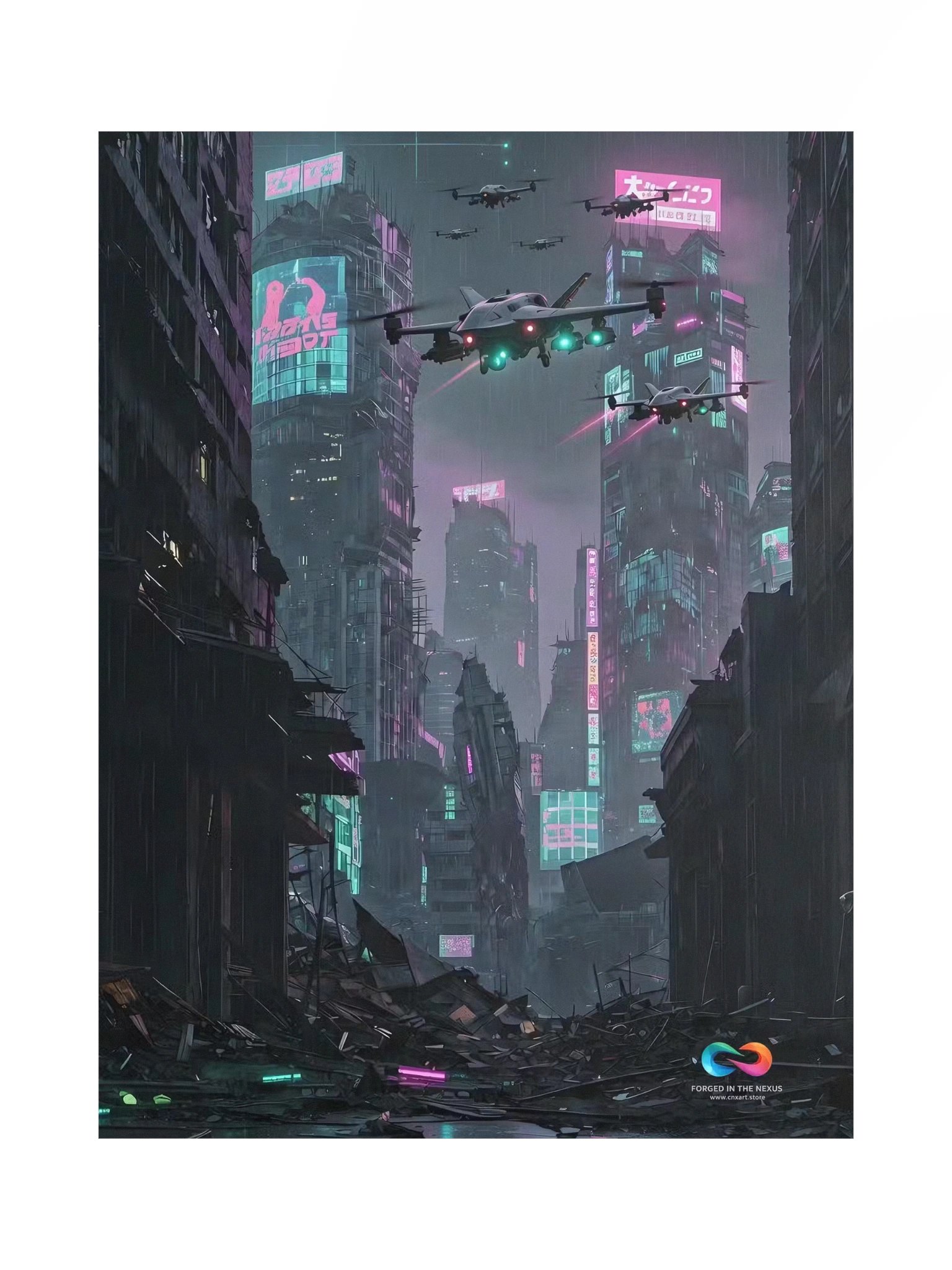 LIMITED EDITION - CINEMATIC ART POSTER – DYSTOPIAN FUTURE #010 product image (1)