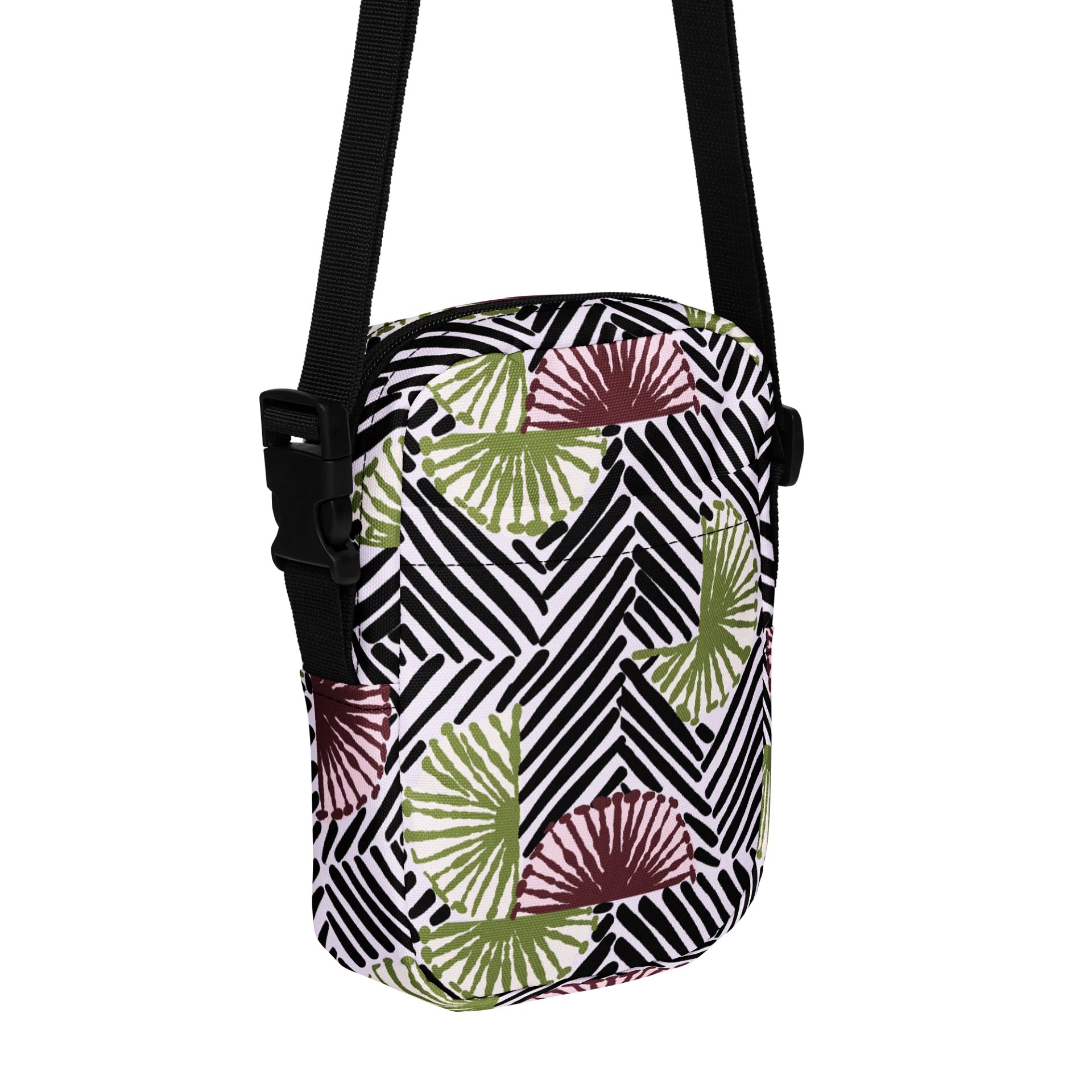 Afrococo Fan Stripes Geometric Print Crossbody product image (1)