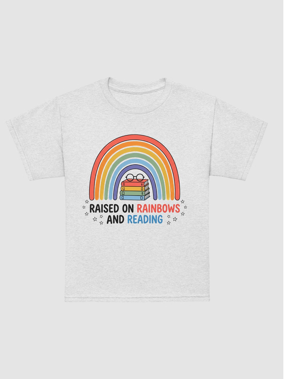 Raised on Rainbows and Reading Youth Tee product image (3)