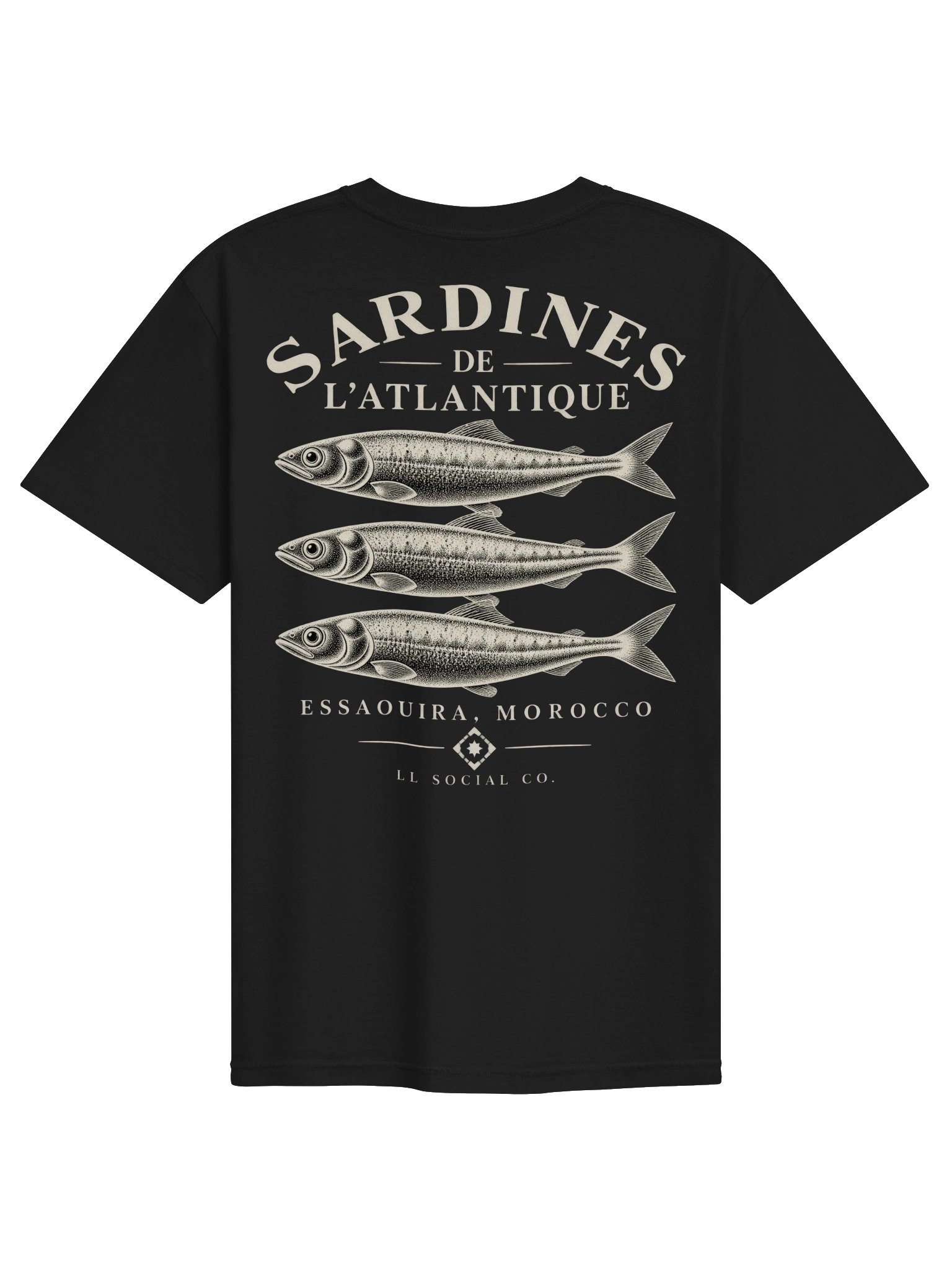 LL Social Co. Sardines de l’ Atlantique Tee — Essaouira | Ivory product image (11)