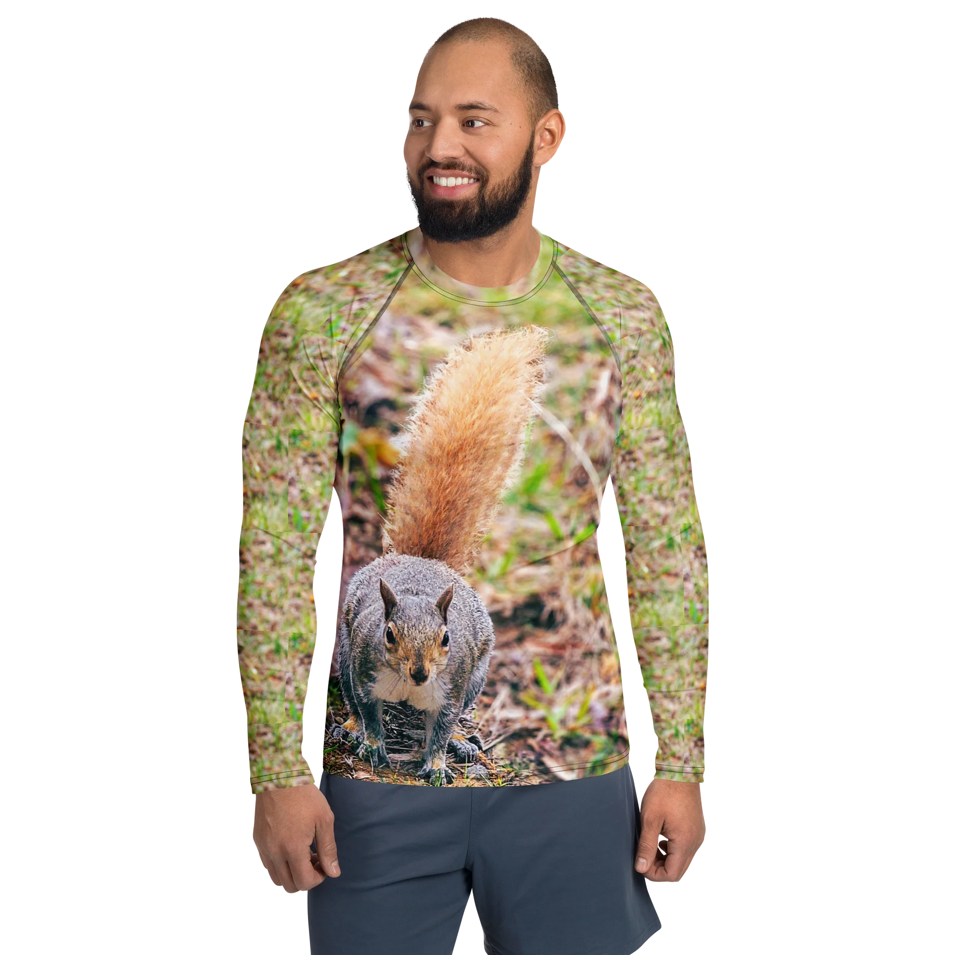 Blonde Tail Squirrel Rash Guard product image (1)
