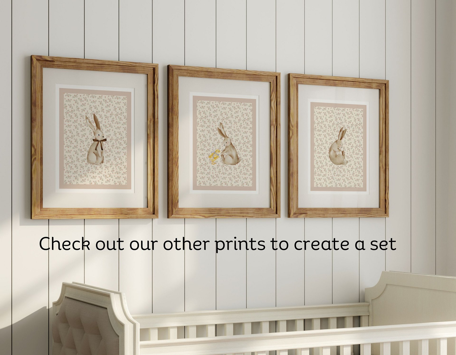 Bunny Boho Nursery Print 1 product image (6)