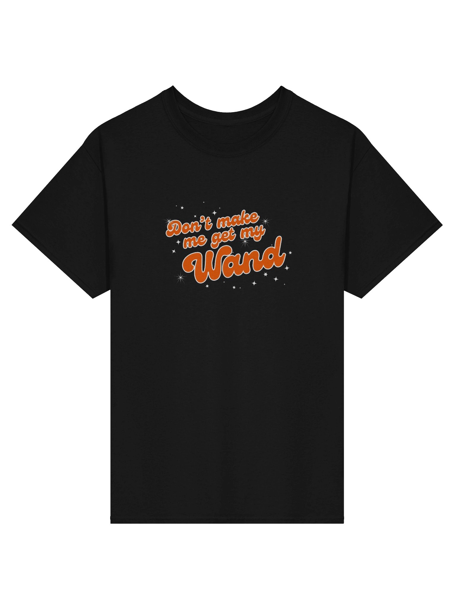 Fair warning tee (orange letters on black) product image (1)