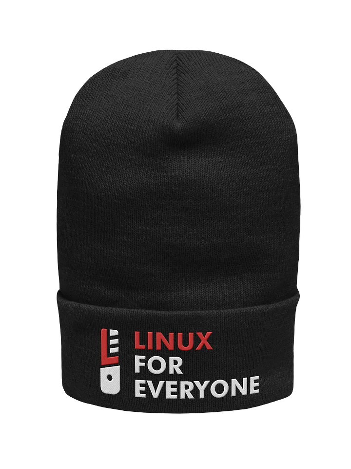L4E Cuffed Beanie: Dark Mode Crimson product image (2)