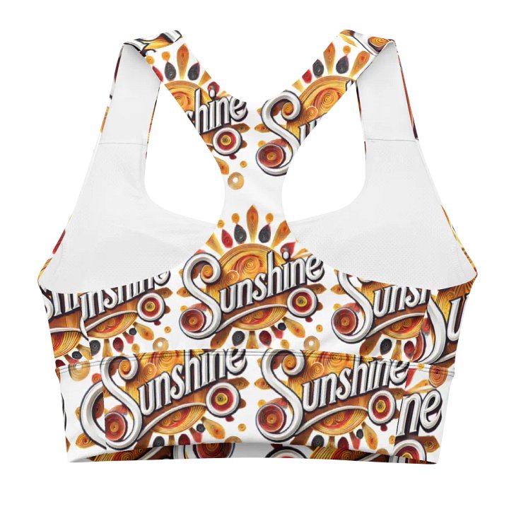 Sunshine Swirl All-Over Sports Bra product image (2)