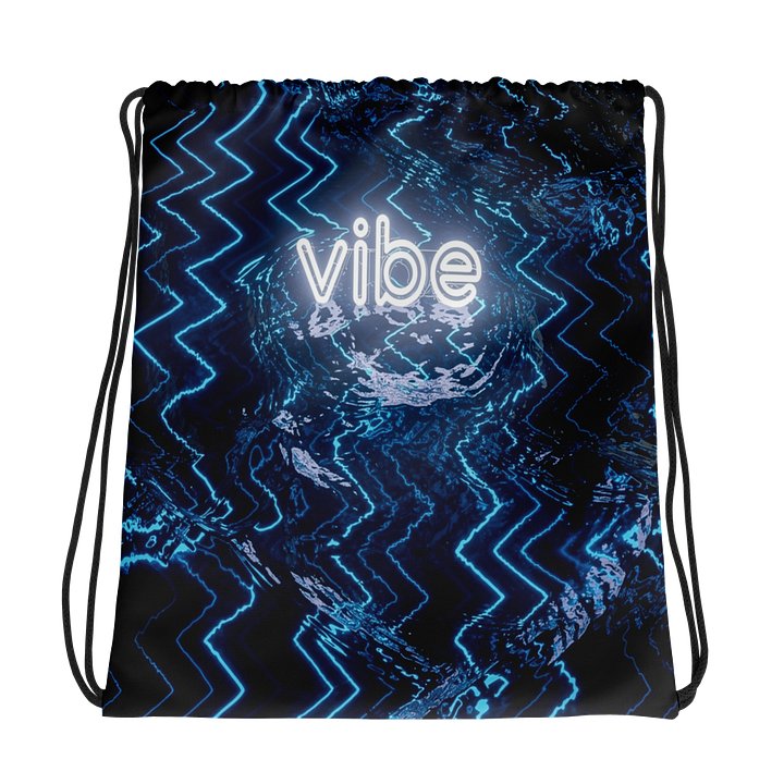 Neon blue Rippled vibe drawstring product image (1)