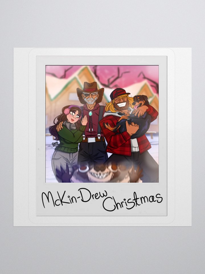 McKin-Drew Christmas Polaroid Sticker product image (1)