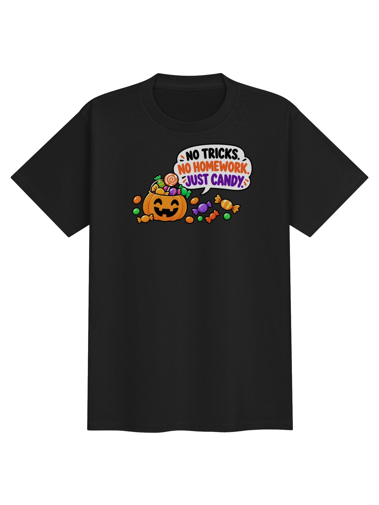 No Tricks, Just Candy Halloween Kids Shirt product image (10)