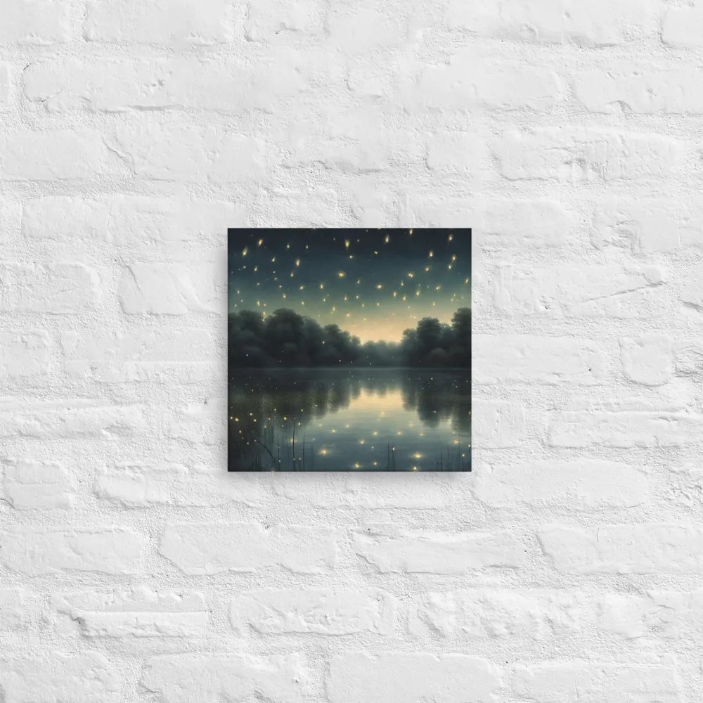 Evening Lake Scene With Fireflies Wall Art product image (12)