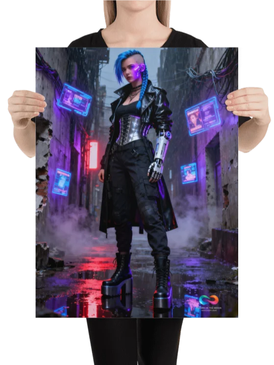 CINEMATIC ART POSTER – CYBER PUNK #001 product image (2)