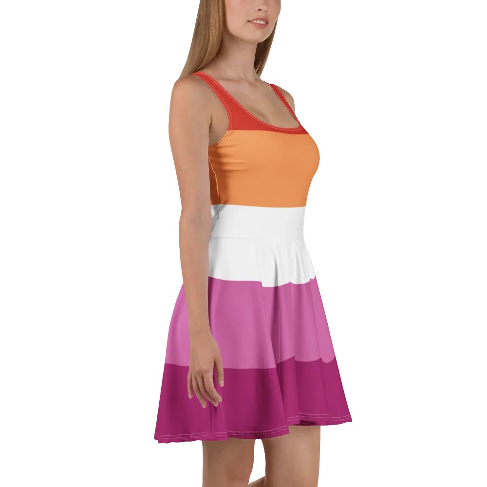 Lesbian Pride Flag Skater Dress product image (3)