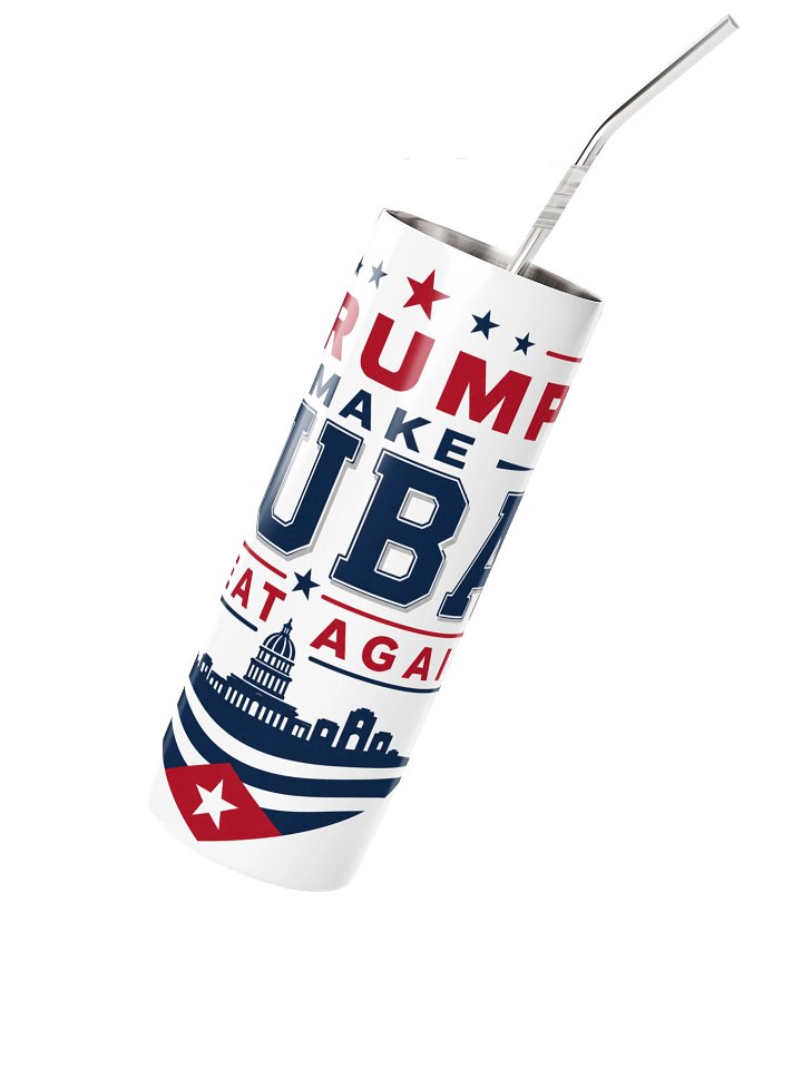 Trump Make Cuba Great Again - Termo Blanco de Acero Inoxidable 20oz product image (2)