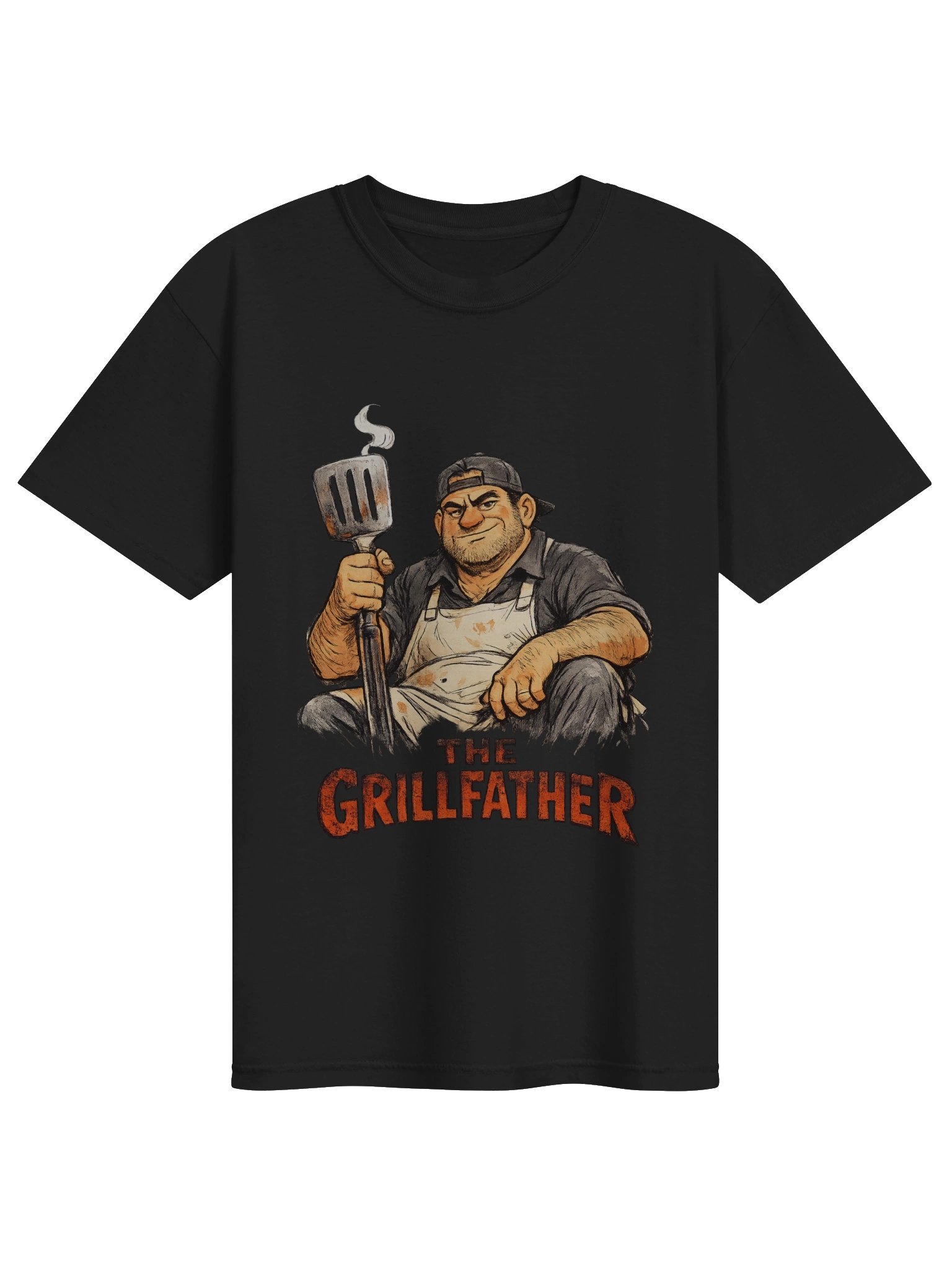 The Grillfather — BBQ Dad Boss Tee product image (6)
