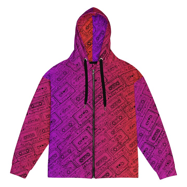 Cassette Tape Zipper Hoodie product image (1)
