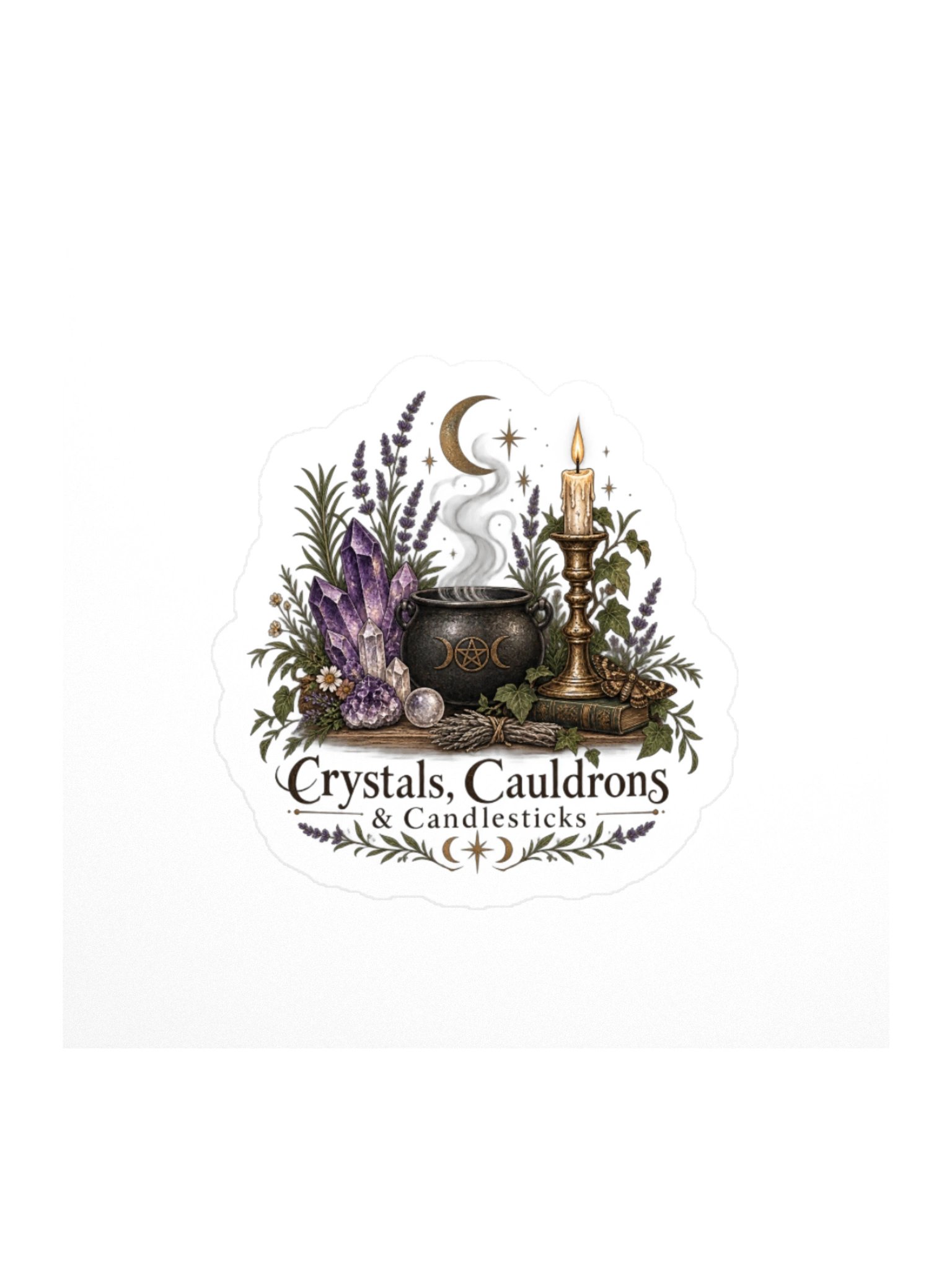 Crystals, Cauldrons & Candlesticks Sticker product image (2)
